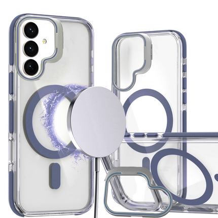 Thin Magnetic Clear Case with Camera Stand Kickstand for Galaxy S26 Plus